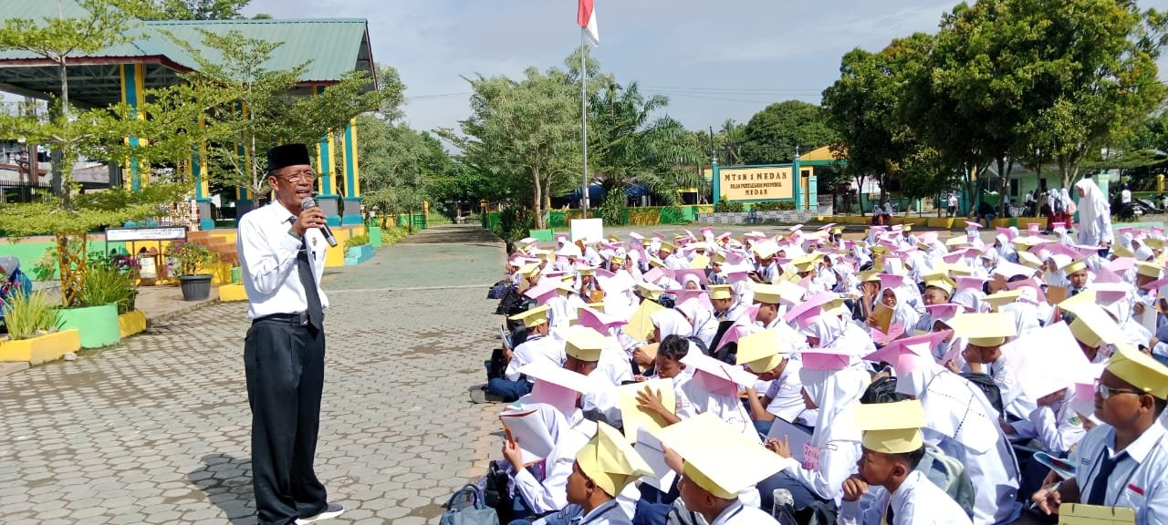 Calon Siswa Baru MTsN 1 Medan Antusias Ikuti Hari Pertama MATSAMA 2025